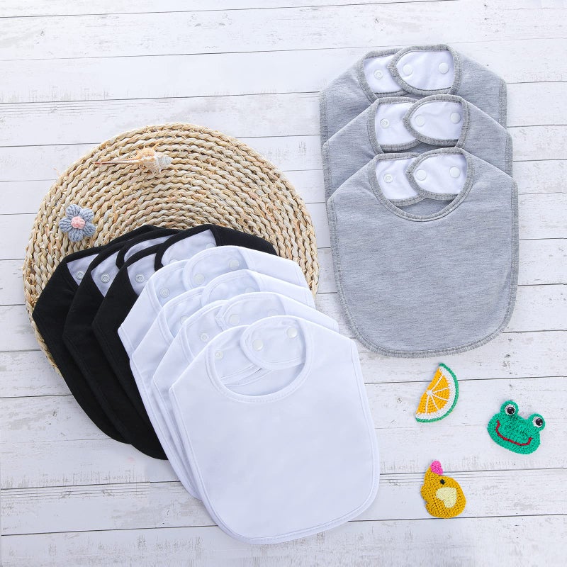 Hakochia Waterproof Baby Bibs Cotton Soft and Absorbent 4-Layer Unisex Baby Bandana Bibs With Adjustable Snaps for Boys Girls Feeding, Teething, Drooling,3-36 Months 10 Pack - Image 4